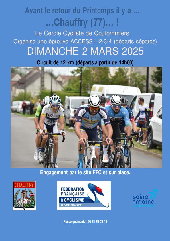 Affiche de l'épreuve